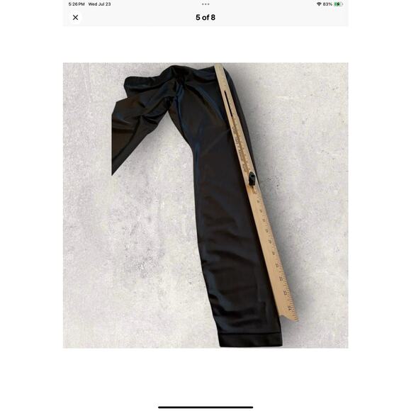 Kira Grace Santeen Black Leggings Women’s M Made in USA High Waist Yoga Workout - Picture 9 of 9